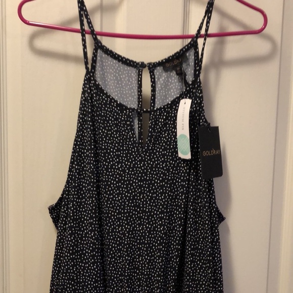 Goldray - Lowrey knit jumpsuit NWT XXL Black/White - Picture 3 of 7